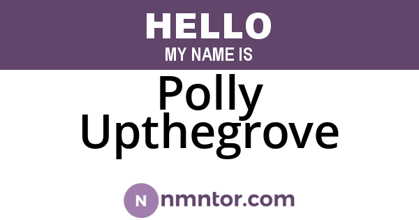 Polly Upthegrove
