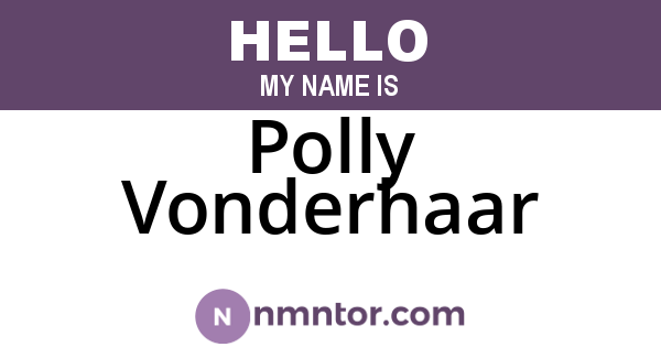 Polly Vonderhaar