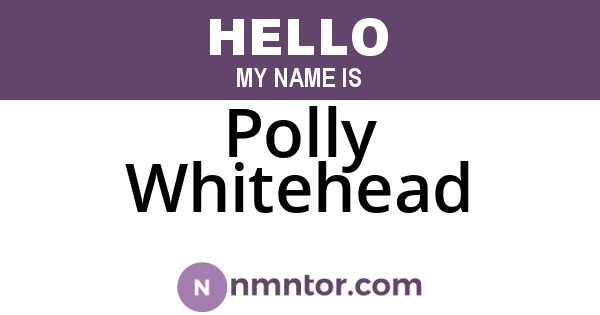 Polly Whitehead