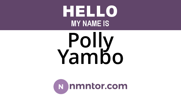 Polly Yambo