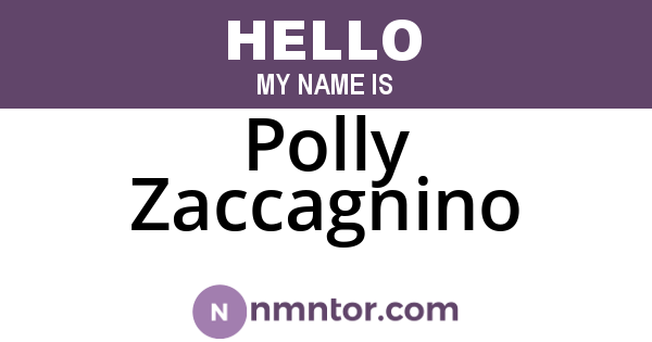 Polly Zaccagnino