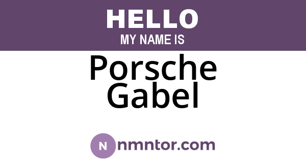 Porsche Gabel