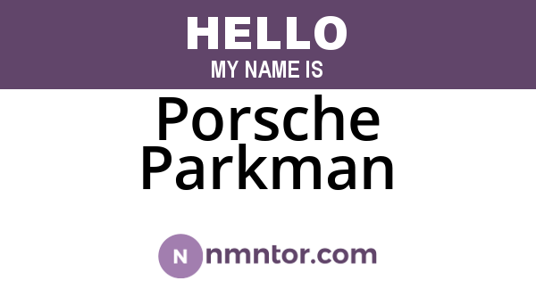 Porsche Parkman