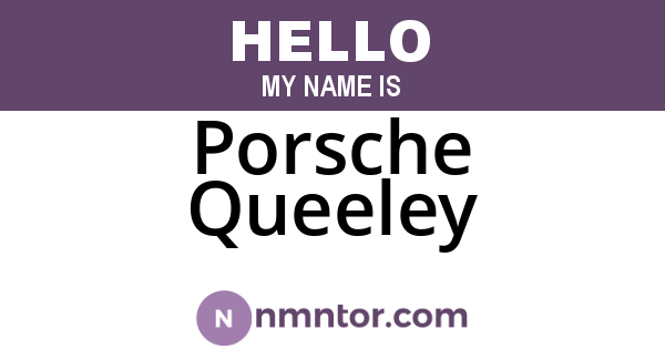 Porsche Queeley
