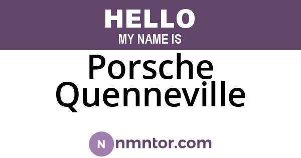 Porsche Quenneville