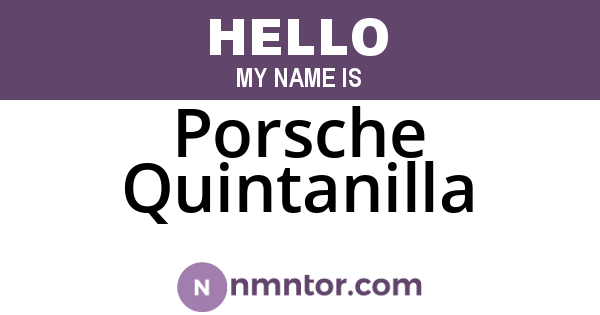 Porsche Quintanilla