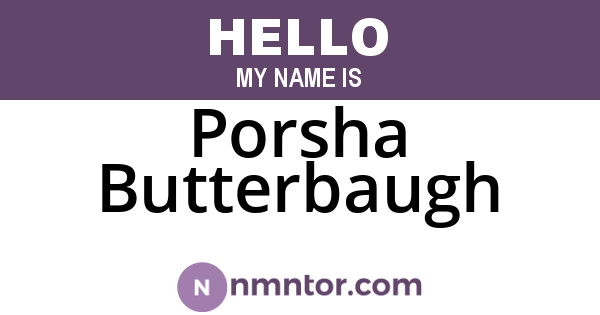 Porsha Butterbaugh