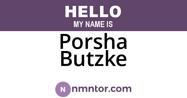 Porsha Butzke