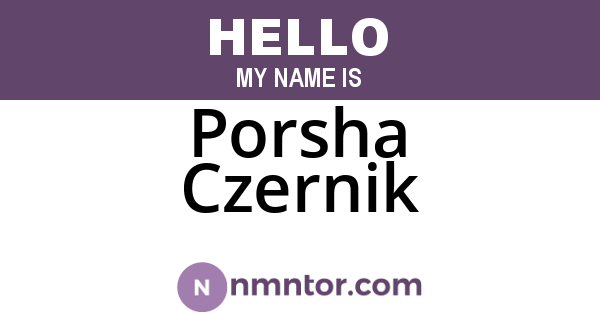 Porsha Czernik