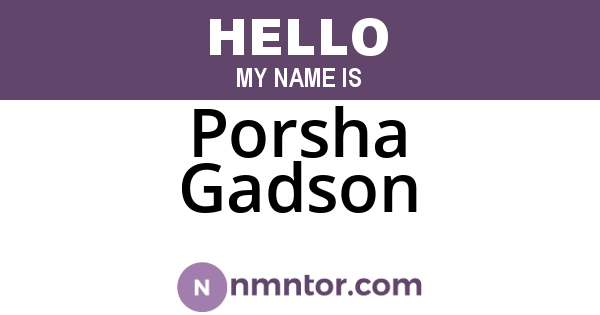 Porsha Gadson