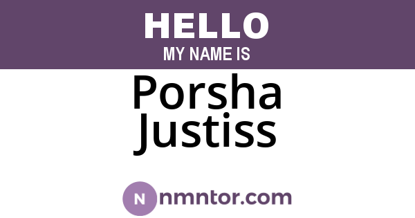 Porsha Justiss