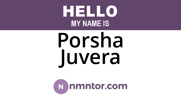 Porsha Juvera