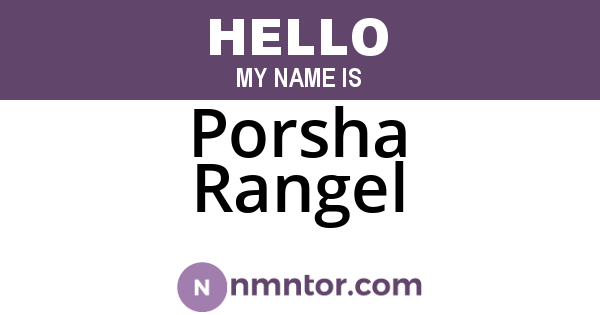 Porsha Rangel