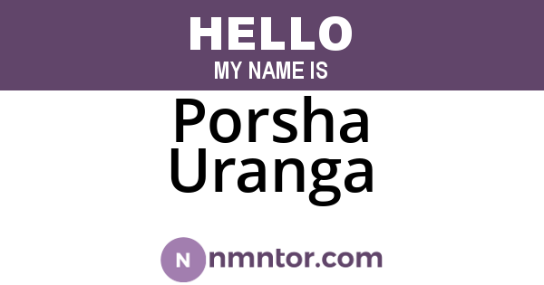 Porsha Uranga