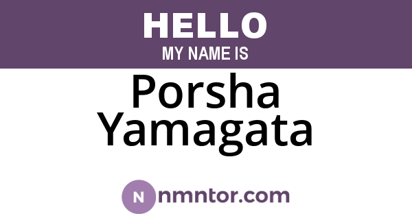 Porsha Yamagata