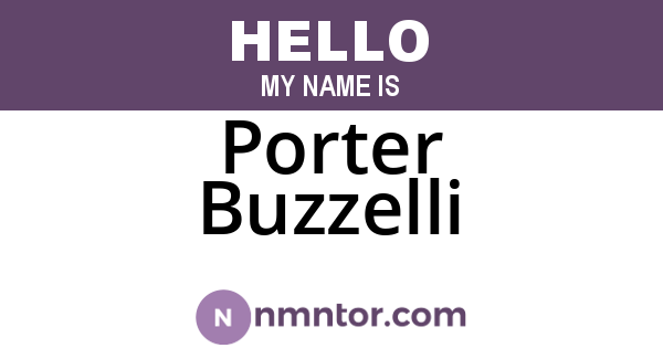 Porter Buzzelli
