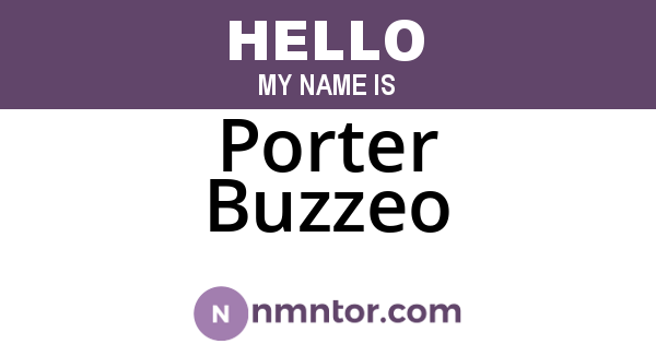 Porter Buzzeo