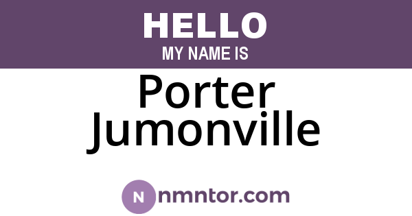 Porter Jumonville