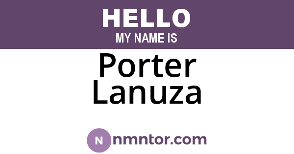 Porter Lanuza