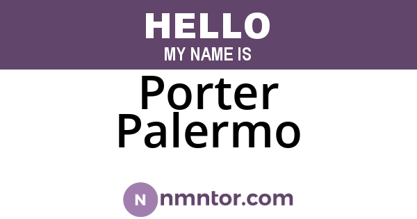 Porter Palermo