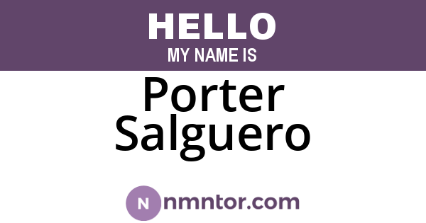 Porter Salguero