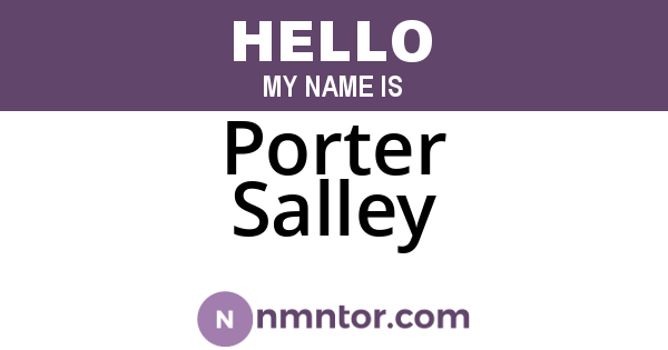 Porter Salley