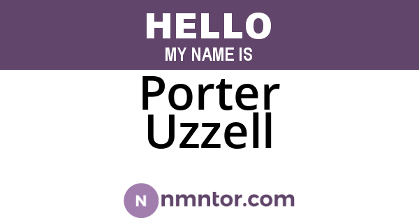 Porter Uzzell