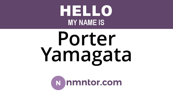 Porter Yamagata