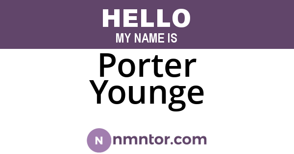Porter Younge