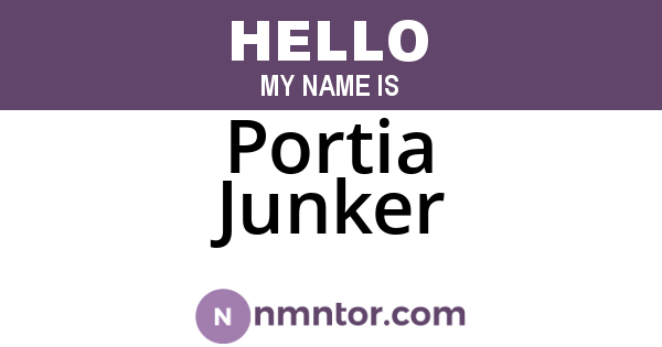 Portia Junker