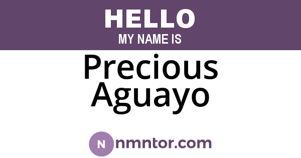 Precious Aguayo
