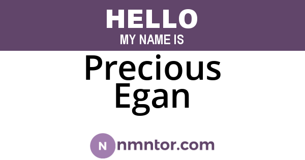 Precious Egan