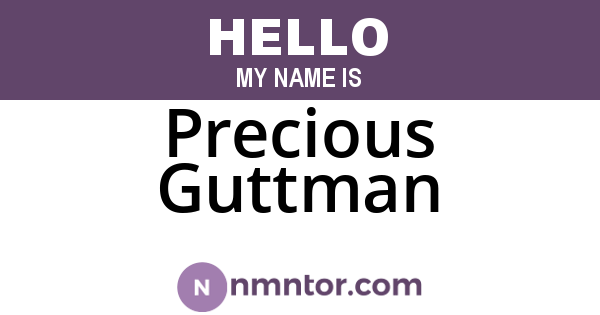 Precious Guttman