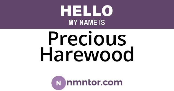 Precious Harewood