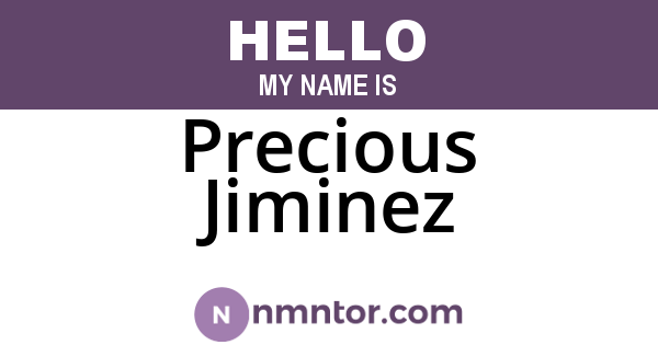Precious Jiminez
