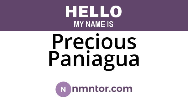 Precious Paniagua