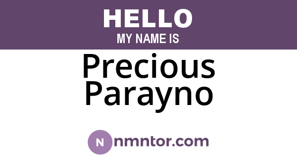 Precious Parayno