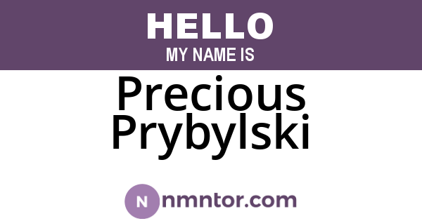 Precious Prybylski