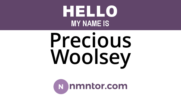 Precious Woolsey
