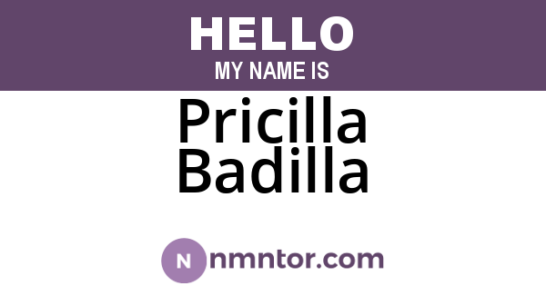 Pricilla Badilla
