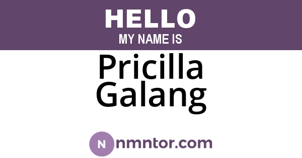 Pricilla Galang