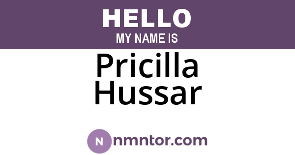 Pricilla Hussar