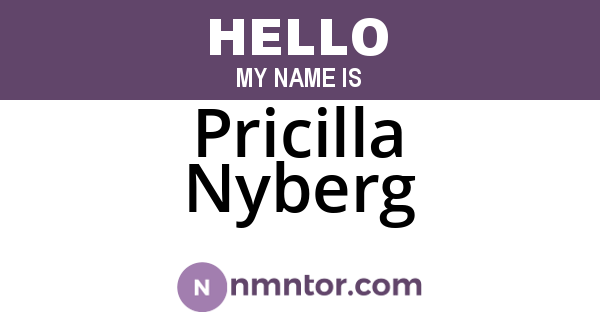 Pricilla Nyberg