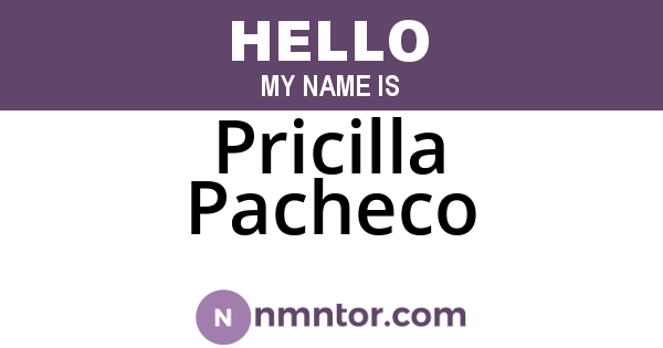 Pricilla Pacheco