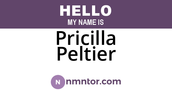 Pricilla Peltier