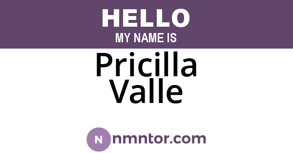 Pricilla Valle