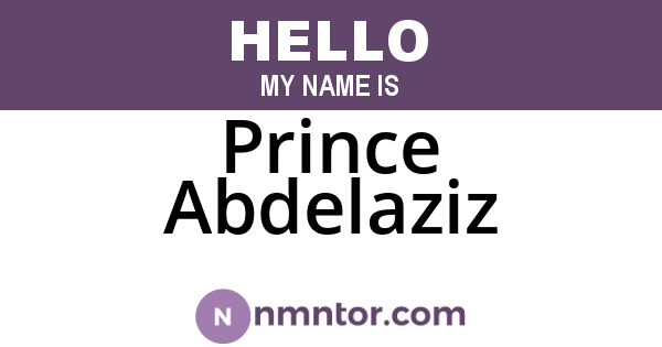 Prince Abdelaziz