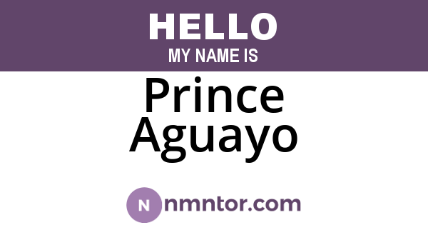 Prince Aguayo