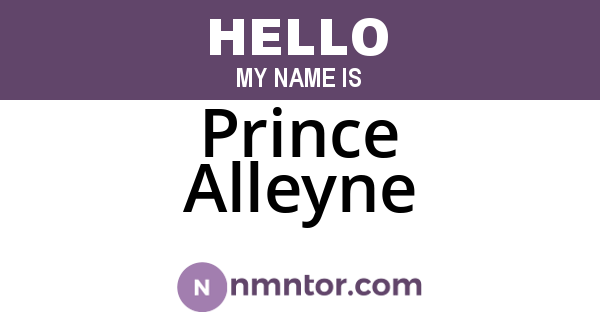 Prince Alleyne
