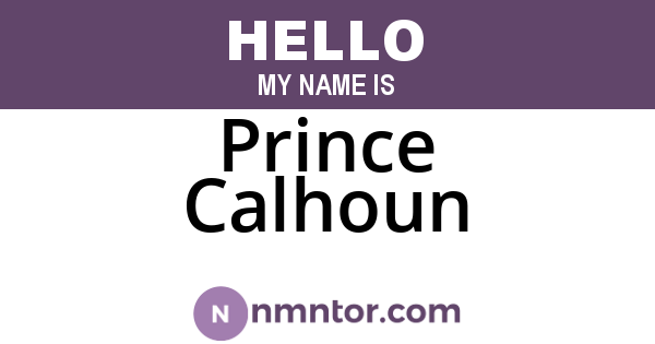 Prince Calhoun